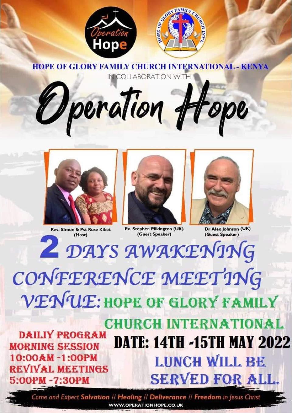 awakening conference meeting 14th - 15th may 2022