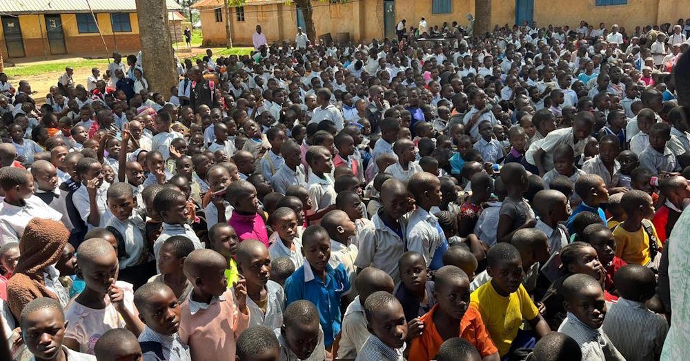 click to see larger images childrens crusades in uganda april 2024