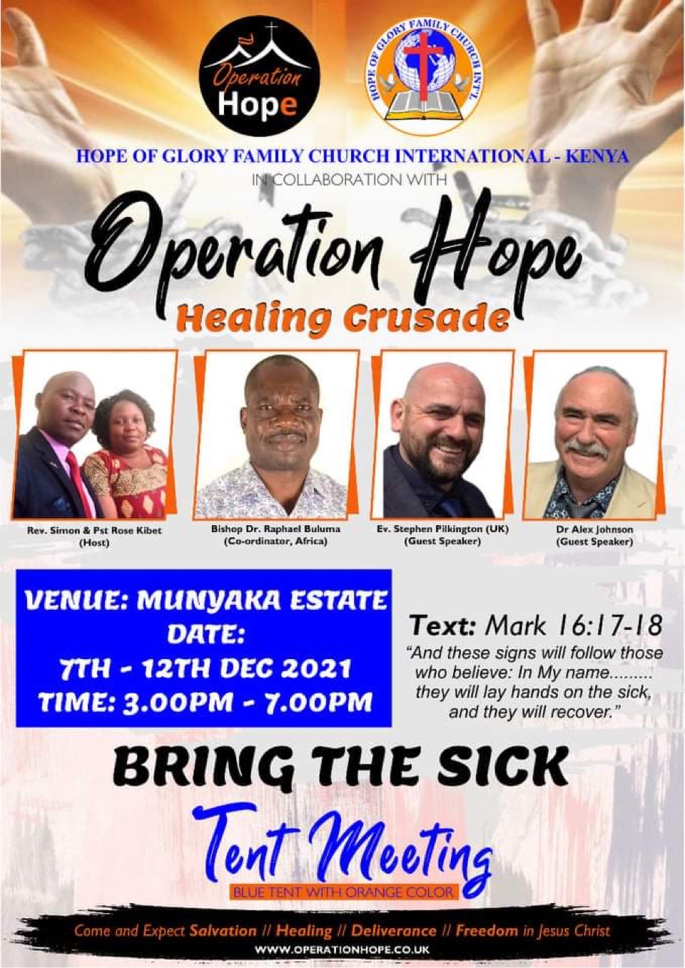 operation hope - munyaka healing crusade - nov 2021